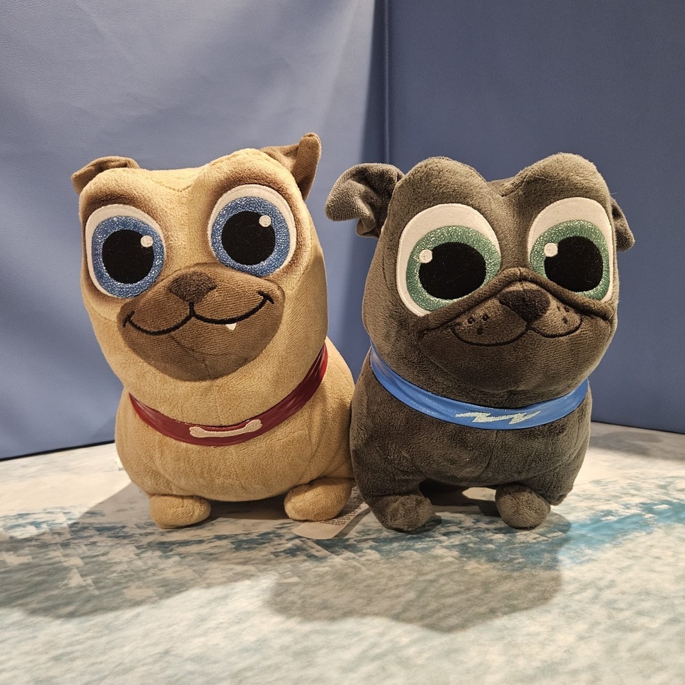 Disney Junior Puppy Dog Pals Plush Bundle Pugs Bingo Rolly Hissy Stuffed Animals - Picture 4 of 8